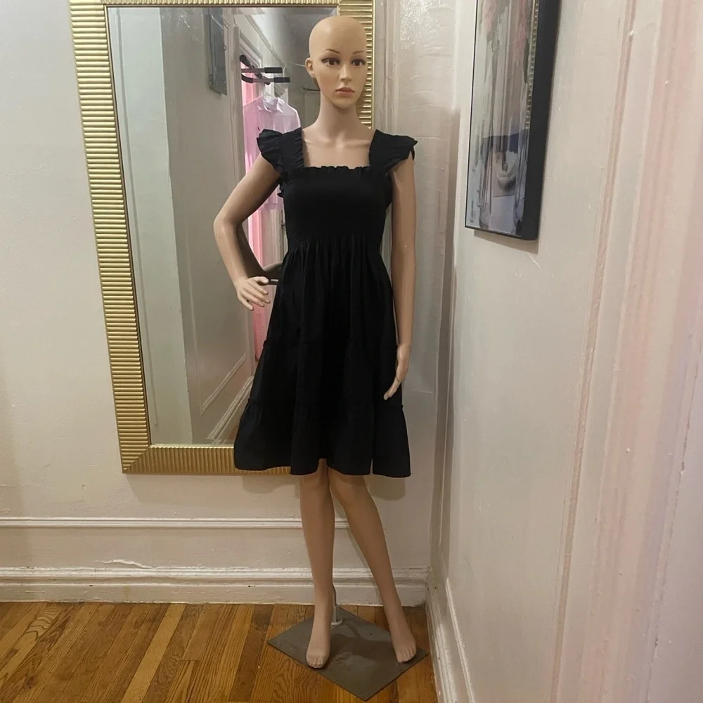 Hill House Black Ruffle Mini Dress - Picture 10 of 12
